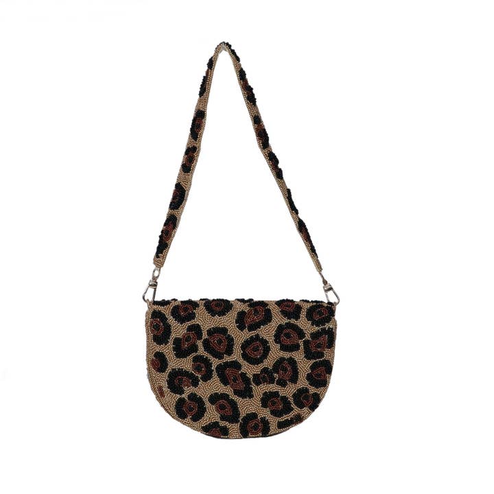 Gold and bronze animal print shoulder bag for wholesale by Tiana Designs