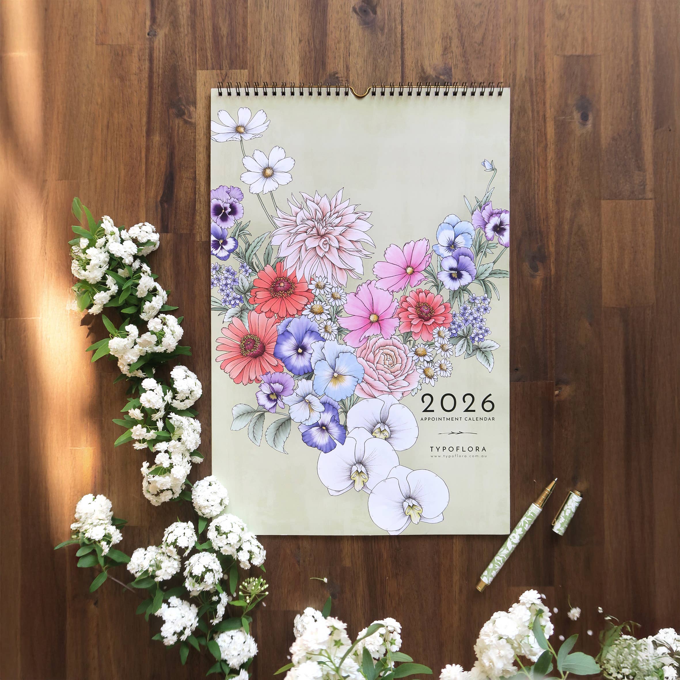 Typoflora – wholesale Kalender – 2026 ALLTID BLOMMOR AVTALSKALENDER5