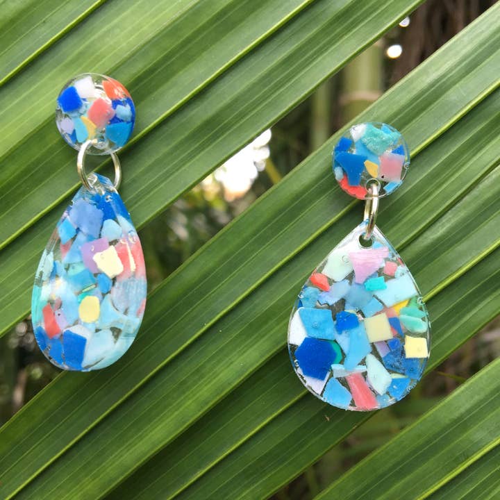 Hopetown Earrings for wholesale by Ocean Plastics