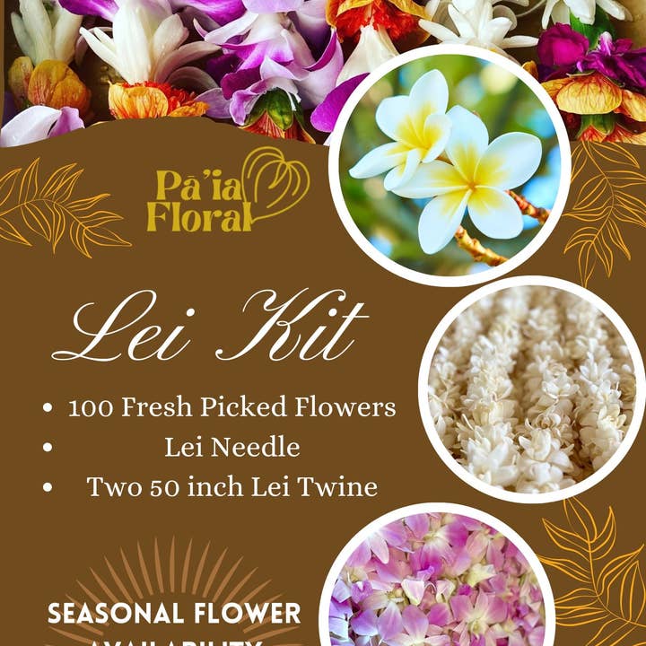 Pukalani Floral - Vendita all'ingrosso Kit per lavoretti fai da te - Kit per la preparazione di Fresh Lei