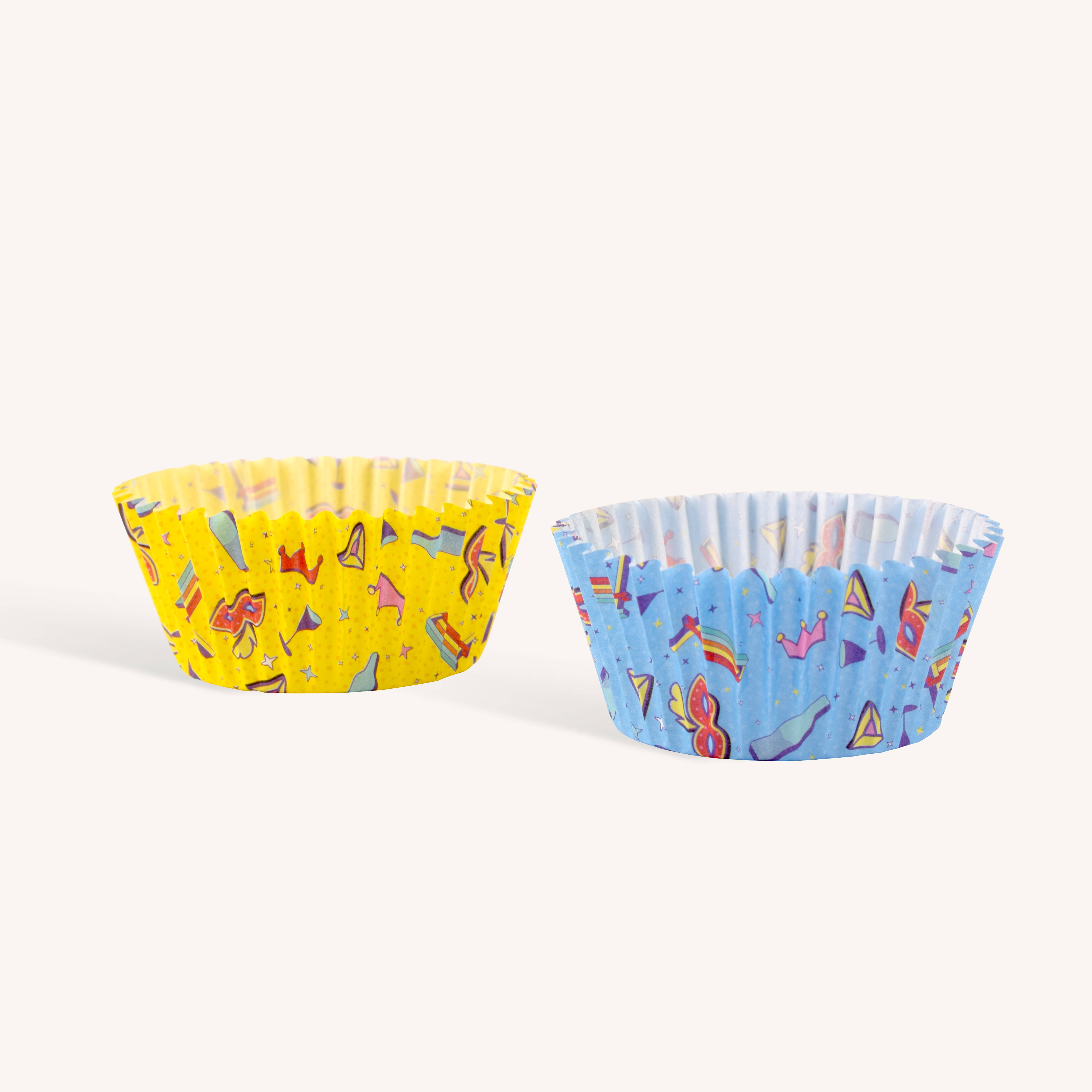 Ner Mitzvah - Wholesale Cupcake/Muffin Liner - Purim Cupcake Liners - Multi Color - 25 Pack0