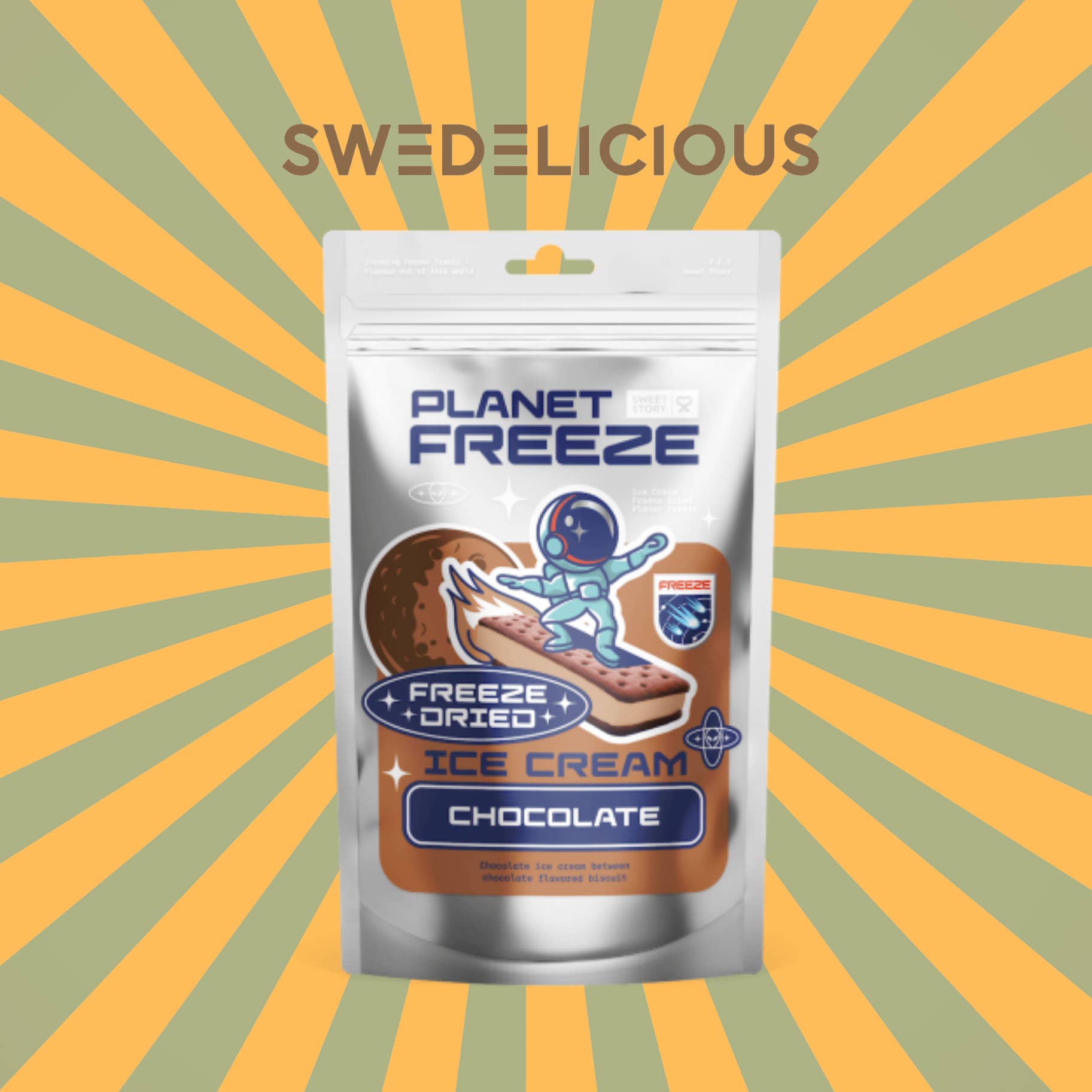 Swedelicious - Swedish Candy - Vendita all'ingrosso Caramelle dure - Sweet Story - Cioccolato Planet Freeze