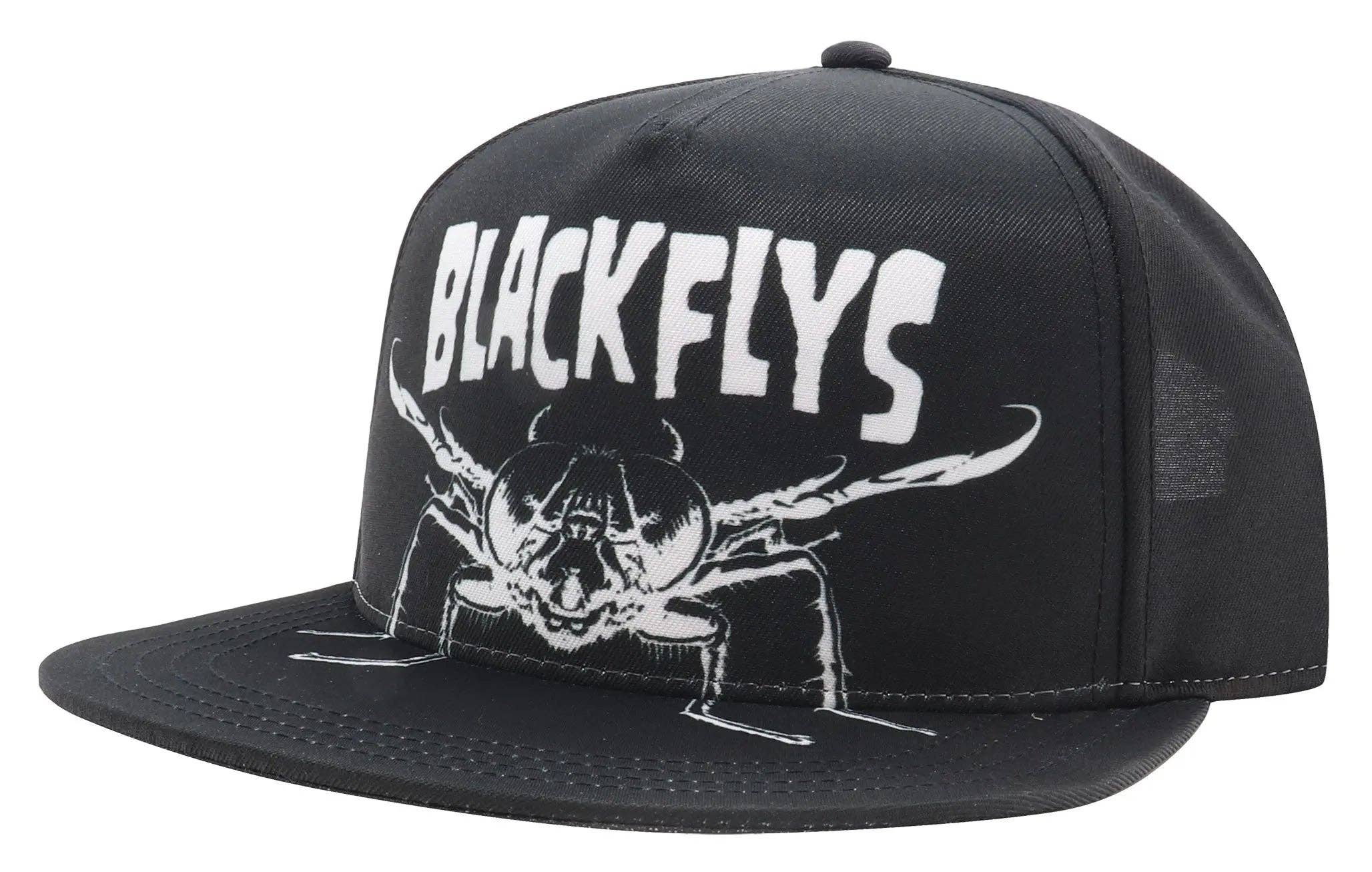 Black Flys Eyewear - Wholesale Flat Brim Cap - Unisex - Flyzig Flip-Bill Snapback1