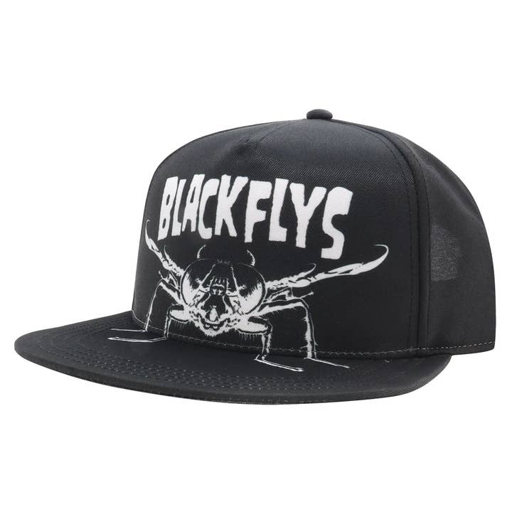 Black Flys Eyewear - Wholesale Flat Brim Cap - Unisex - Flyzig Flip-Bill Snapback1