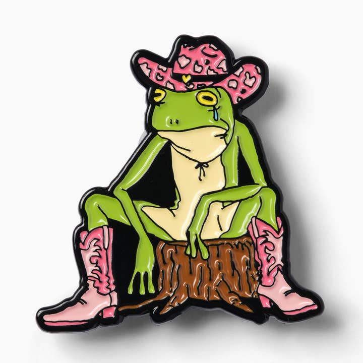 Threadheads - Wholesale Lapel pin/button - Sad Frog Enamel Pin0