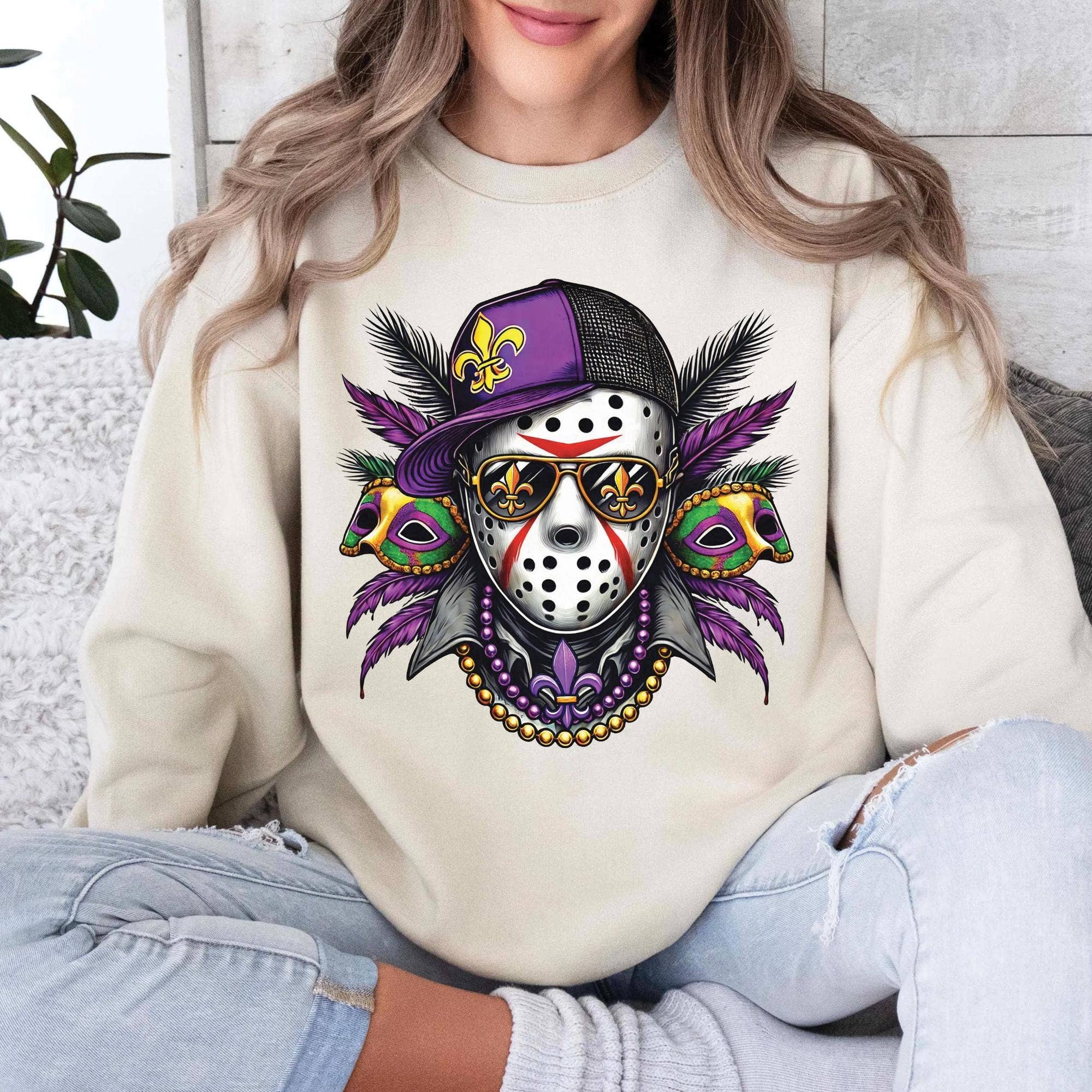 CVH DREAMY LTD – wholesale Graphic sweatshirt – Women’s – Mardi Gras Vibes Shirt, Fleur De Lis Carnival Sweatshirt0