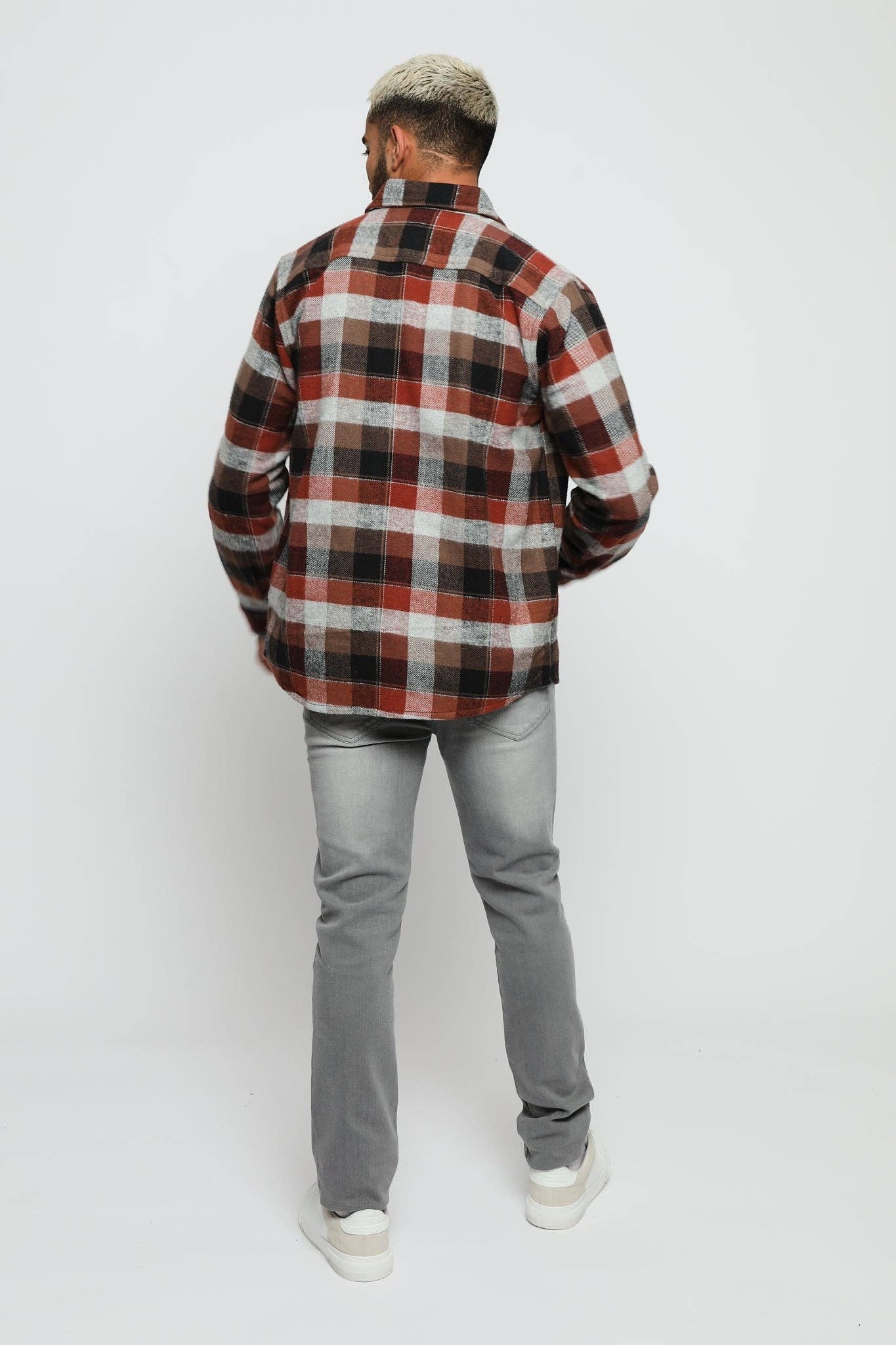 JMOJO UK Limited - Vente Chemise à col boutonné – homme - Chemise à carreaux en flanelle Cardinal Lumberjack - Rouge3