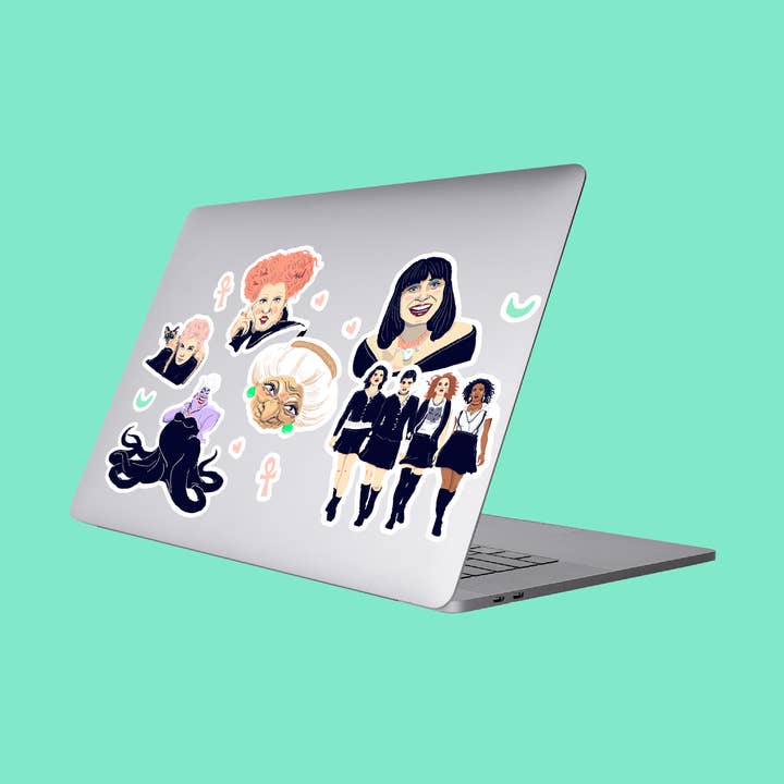 100% That Witch Vinyl Stickers for wholesale by Amy Blue Illustration