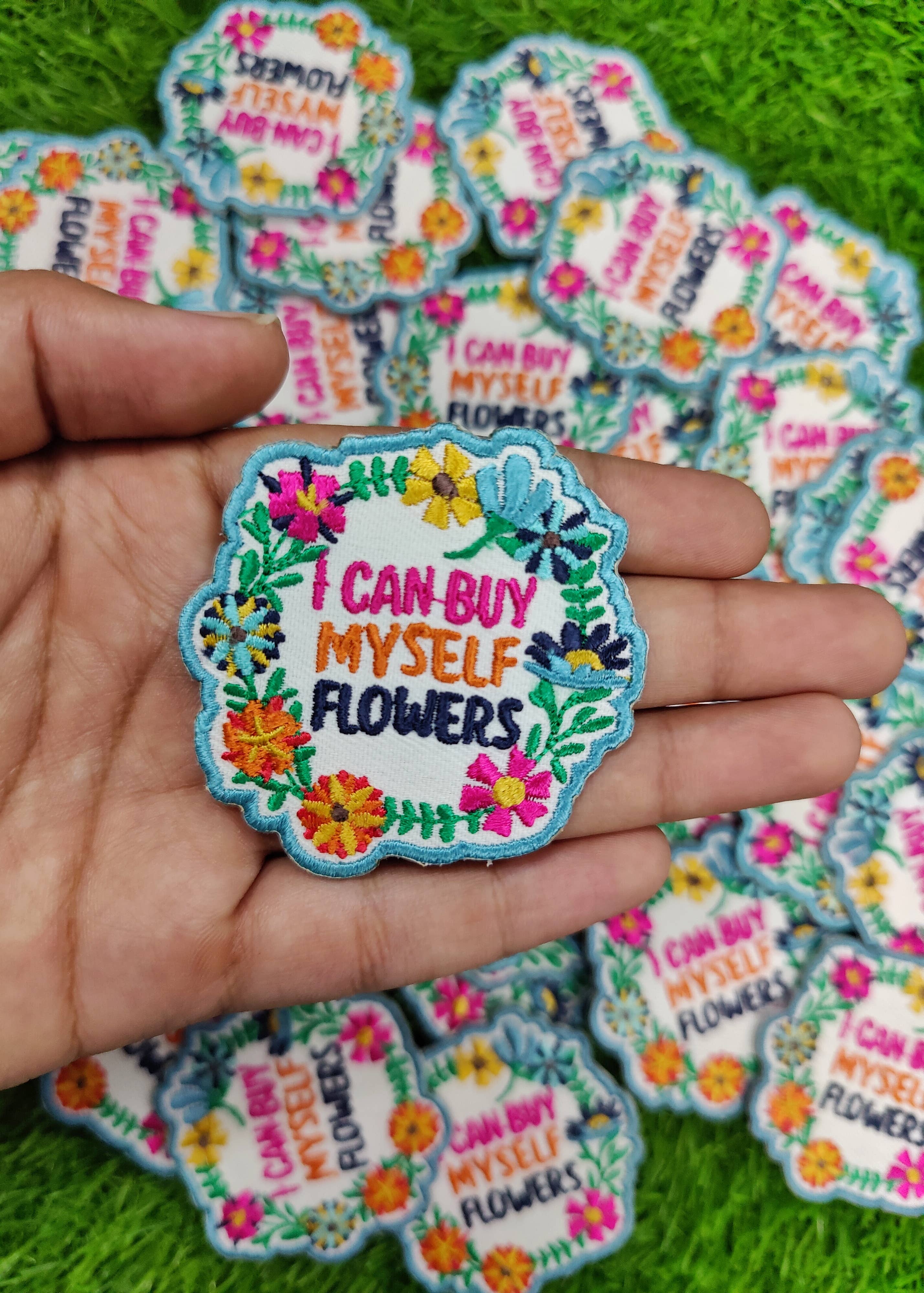 Patchgram - Wholesale Patch - I Can Buy Myself Flowers Embroidered Patch – Feminine patch1