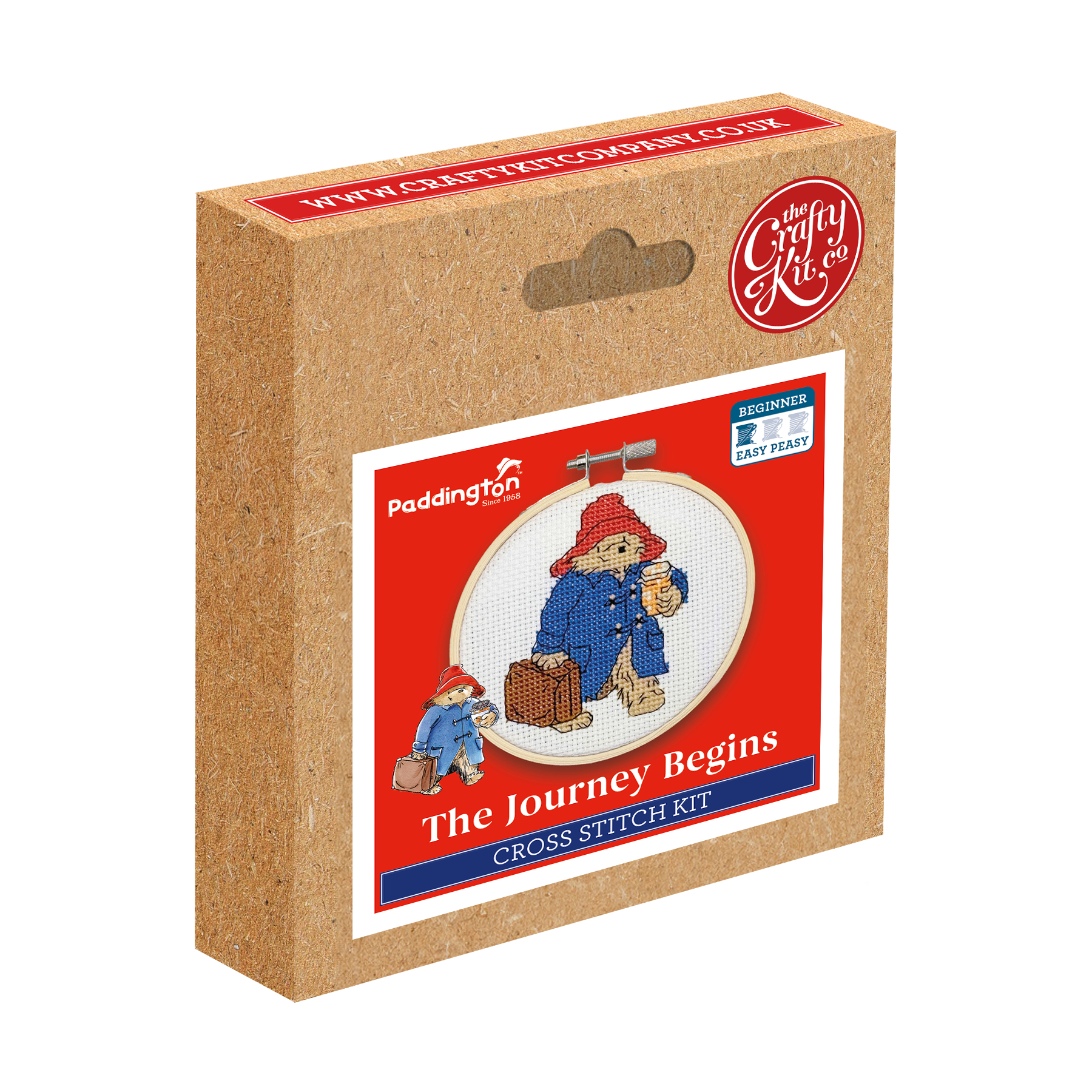 The Crafty Kit Company - Wholesale Embroidery/Cross Stitch Supplies - Paddington - The Journey Begins Mini Cross Stitch Kit5