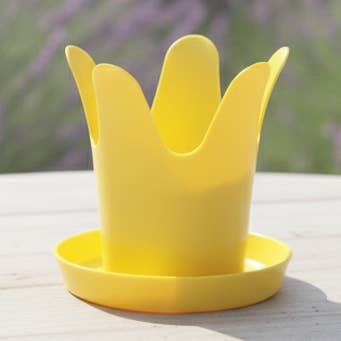 Tulip Flower Pot with Round Saucer for wholesale by Austin Planter