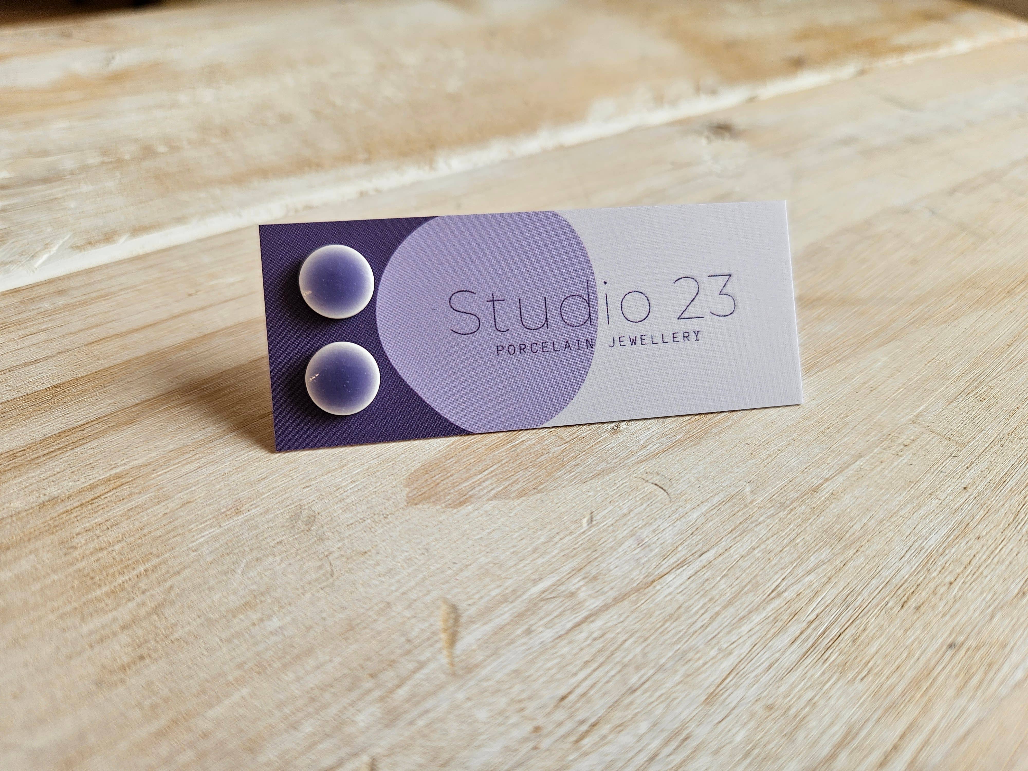 Studio 23 Ceramics - Wholesale Stud/Post Earrings - Stud Circle Earring Pair6