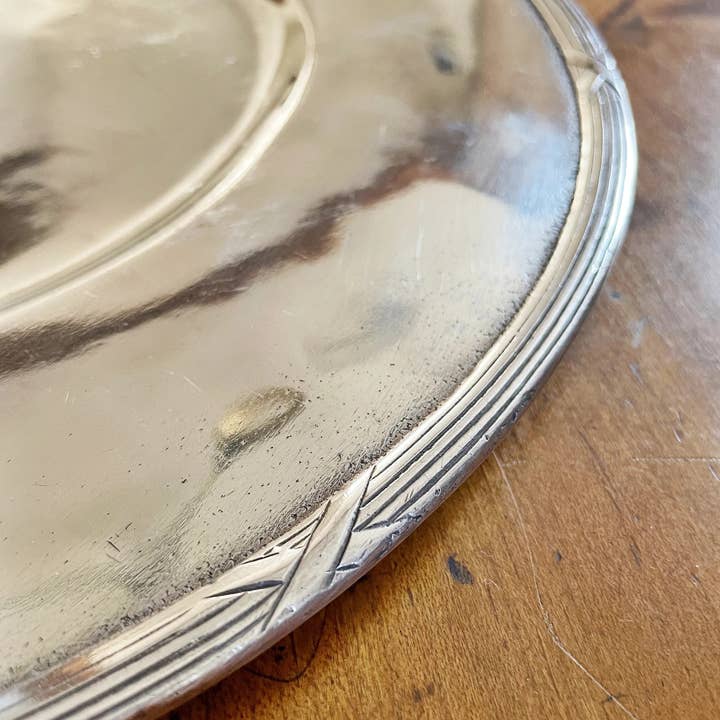 Batterby House - Wholesale Serving tray - Vintage Silver Plated Serving Tray from an Italia Line Ship4