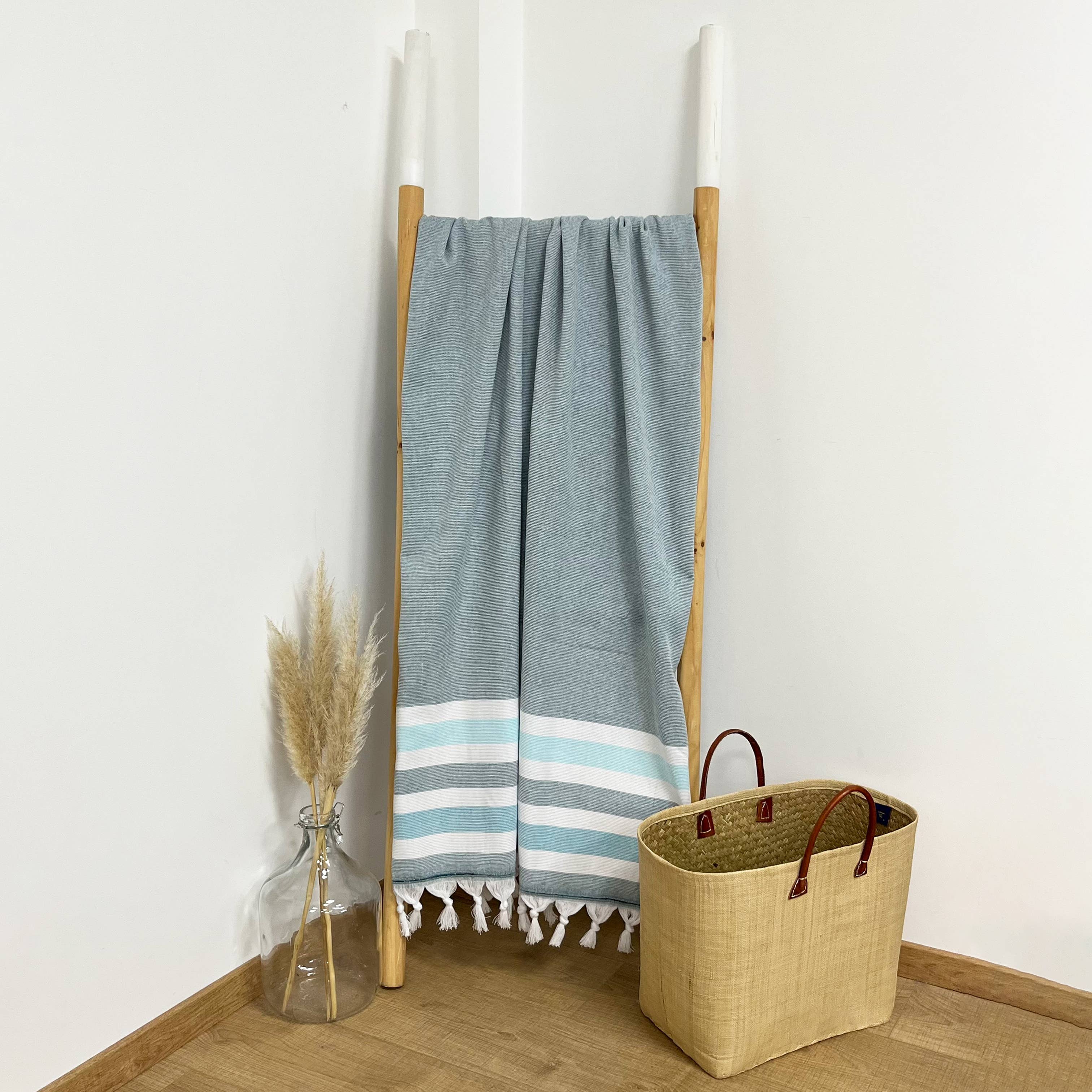 Le comptoir de la plage - Wholesale Bath Towel - Fouta Zuma terry-lined 90x16012