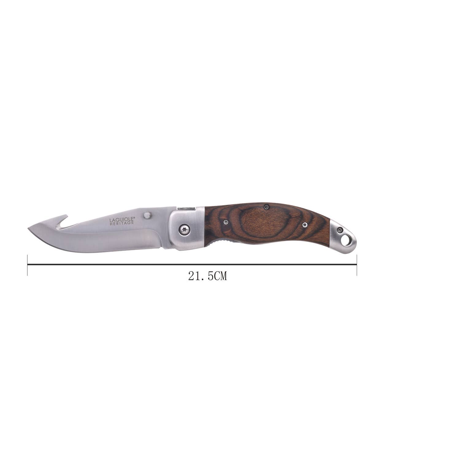 LAGUIOLE HERITAGE - Wholesale Pocket Knife/Holder - Laguiole Heritage Hunting Knife Set with Black Leather Case  1