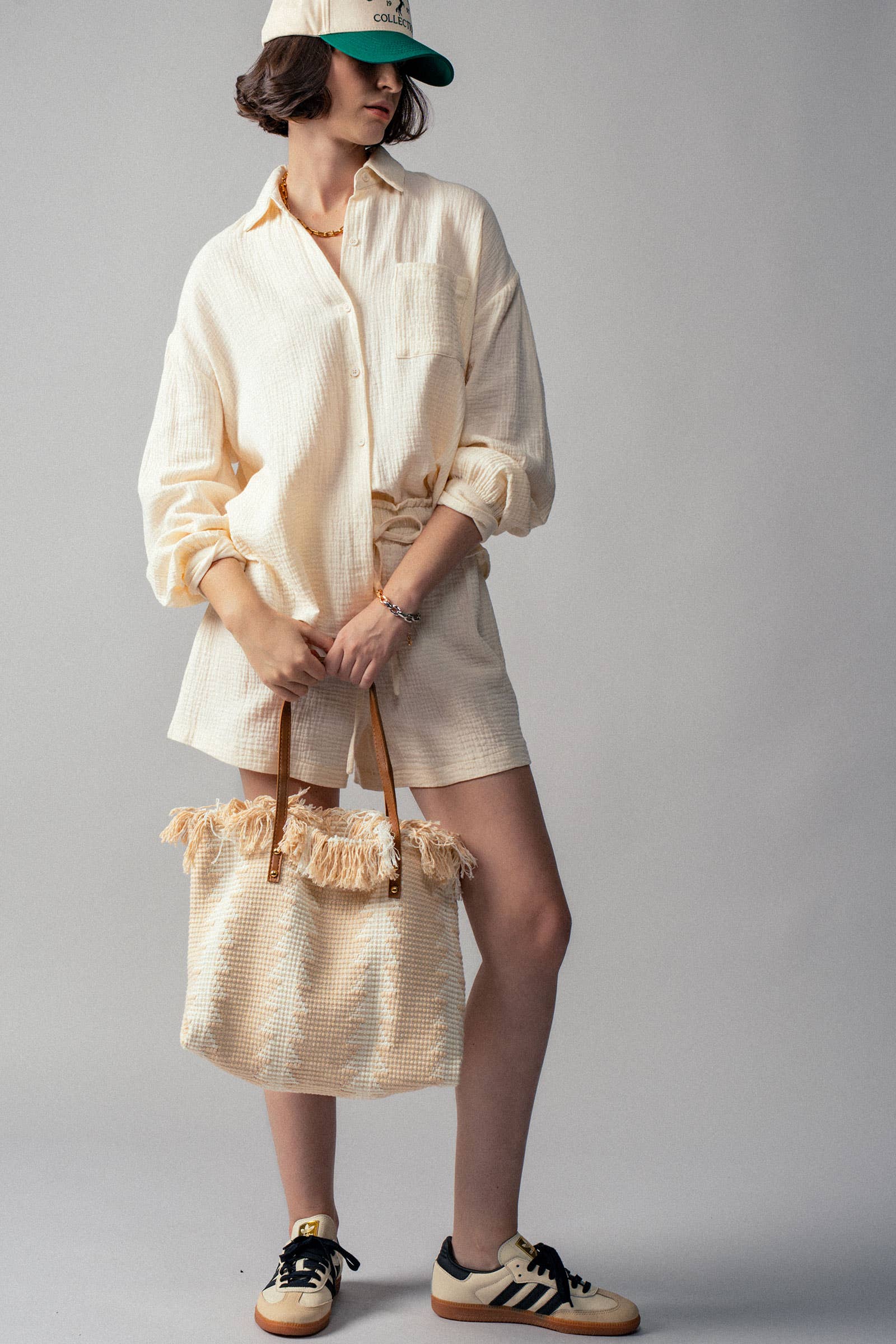 Urban Daizy - Wholesale Lounge Set - Women's - Crinkle Cotton Gauze Resort Button-Up Set34