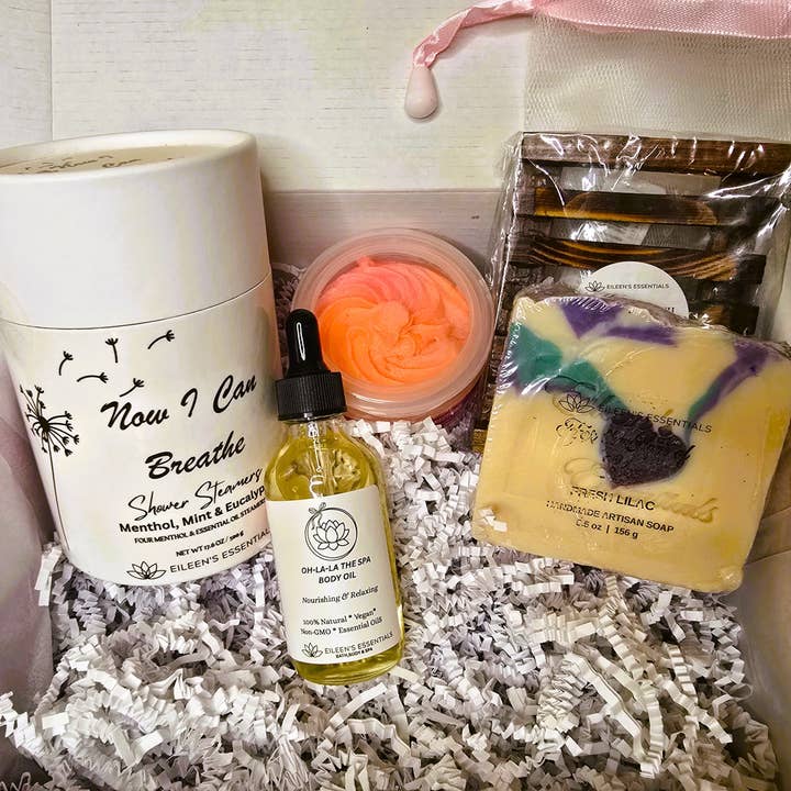 Édition Limitée ; Coffret Cadeau de Galet de Douche "Now I Can Breathe" pour la vente par Eileen's Essentials, llc