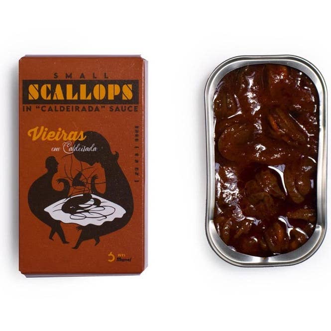 Ati Manel Small Scallops In Caldeirada Sauce, 120G for wholesale by Ati Manel by A Priori Specialty Foods
