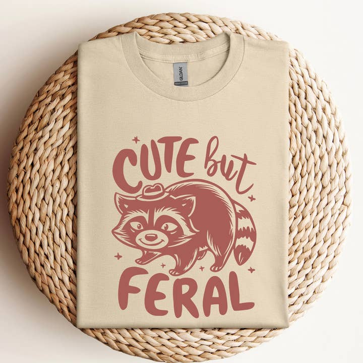 T-shirt Fofo mas Selvagem DTF por atacado de Vs design shop boutique