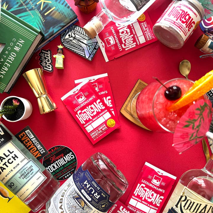 Leisuremann's Cocktail Mixes ā wholesale Cocktail mix/syrup ā Hurricane Cocktail Mixer Jar3