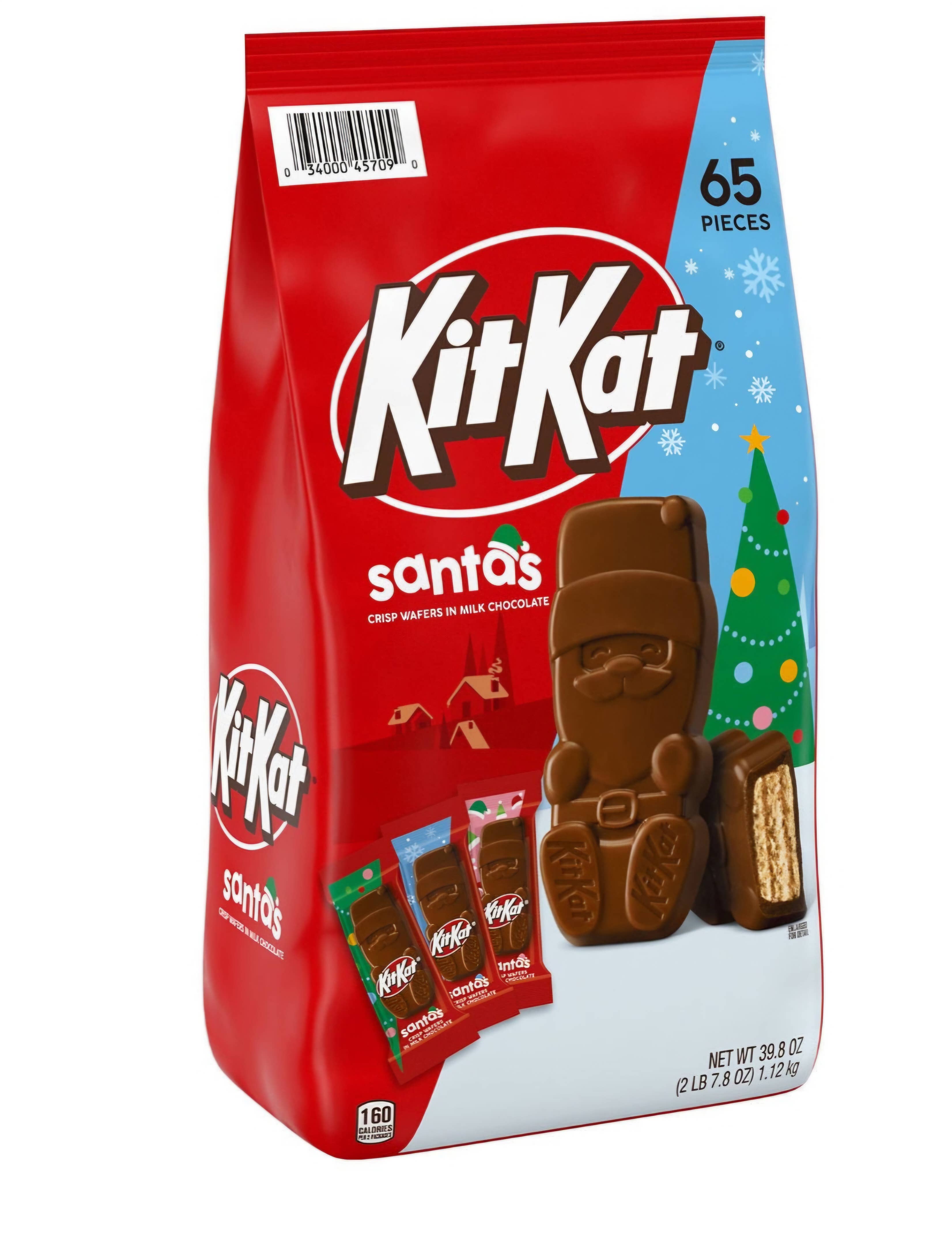 Majestic Wholesale - Wholesale Chocolate - Kit Kat Christmas Milk Chocolate Wafer Santas – 65ct