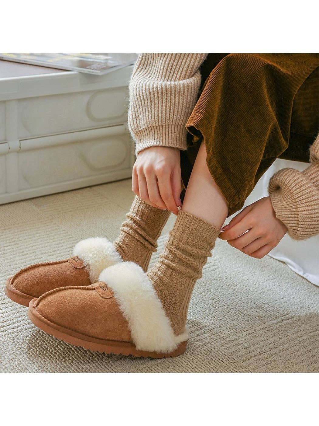 Funkyrel® Atzbranding Limited – wholesale Socks – Women's – Rufia - Solid Color Mid-Calf Socks8