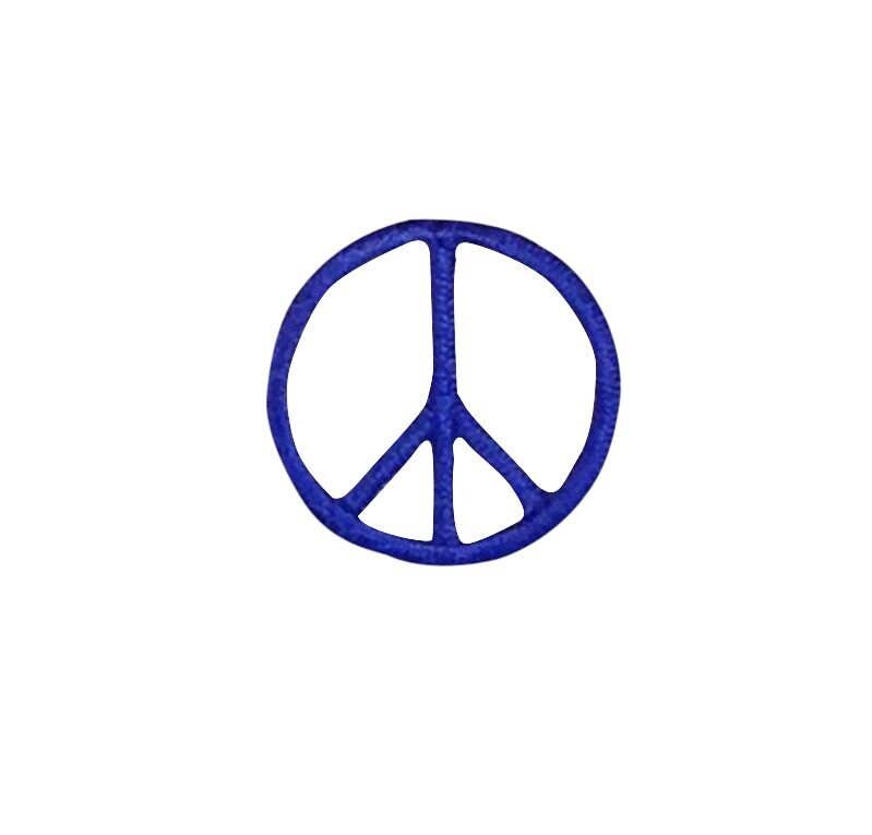 Wholesale Applique – wholesale Patch – 1" Peace Sign, Embroidered, Iron on Patch0