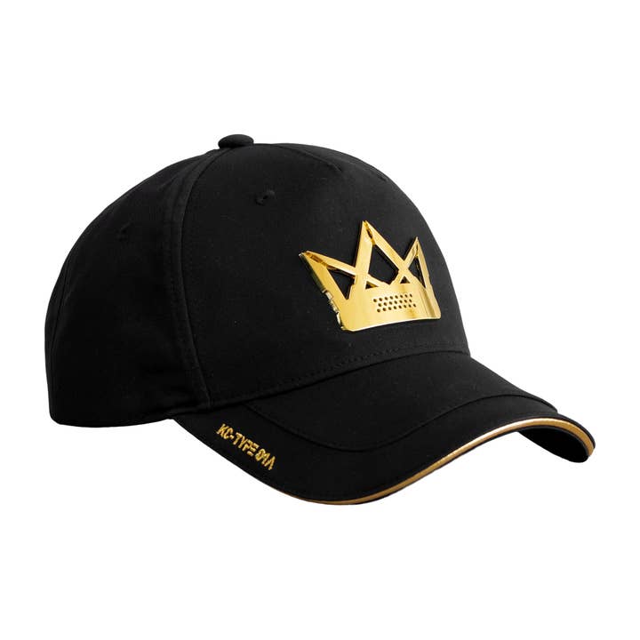 KC-Type 01A Black Gold King's Cap for wholesale by Fabric of the Universe