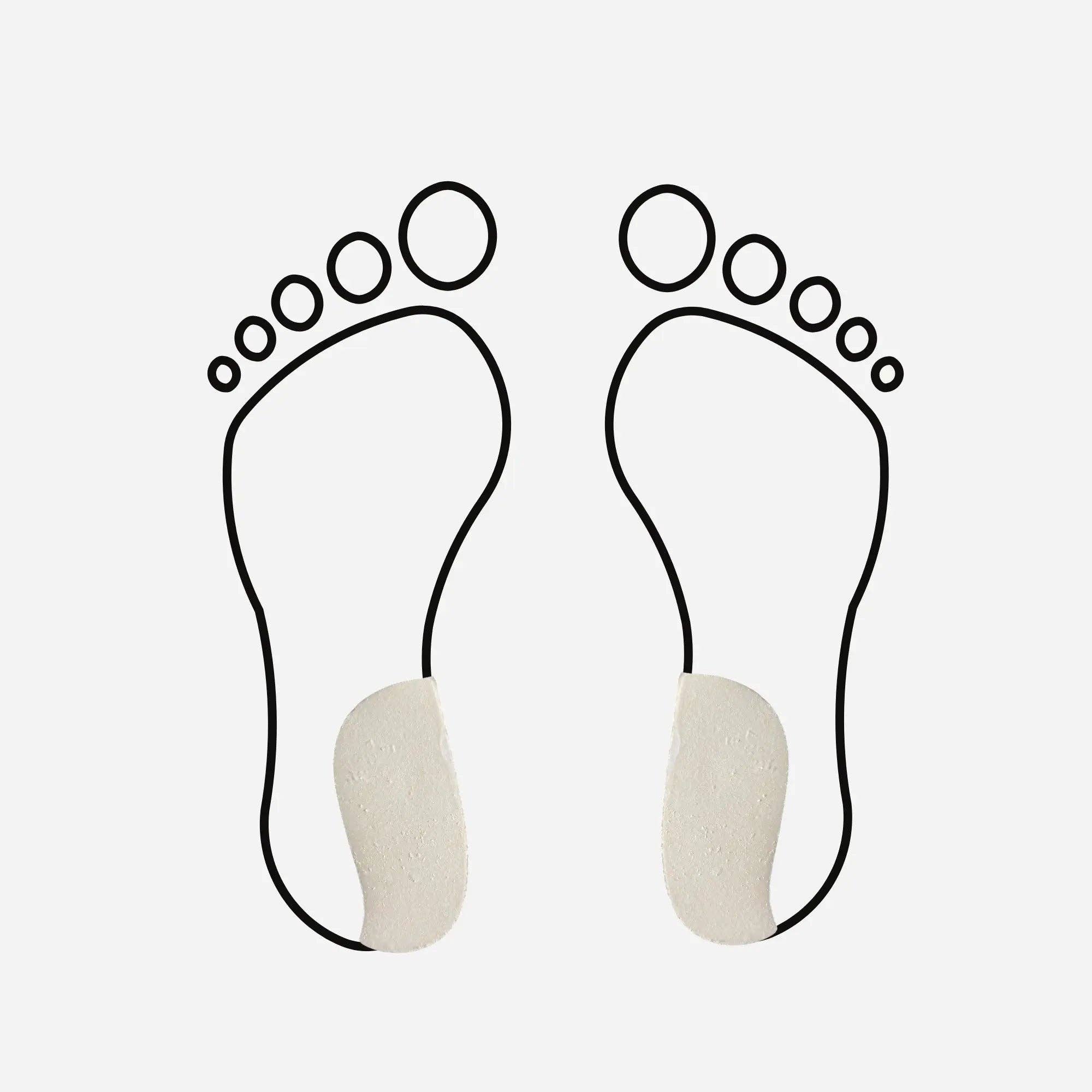 My Podologie - Wholesale Inserts/Soles - Unisex - Large stabilizing supinator wedge - 10 mm - rubber - shore 35-40 - 5 pairs - White3