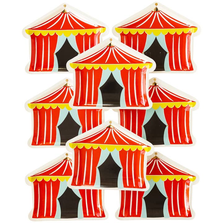 My Mind’s Eye – Engroshandel Engangstallerken – CAR940 - Tallerkener formet som karnevaltelte1