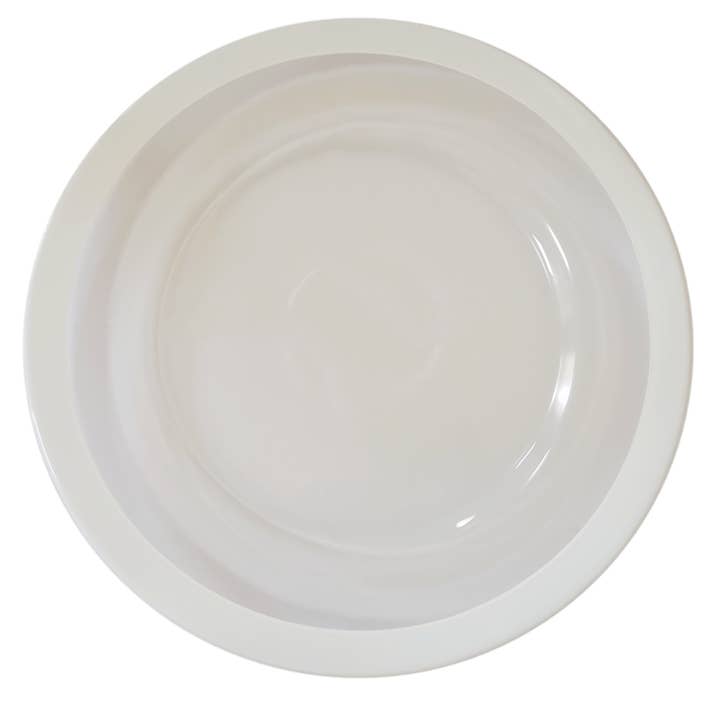 Set di 4 caricabatterie in vetro con bordo colorato per la vendita all'ingrosso da parte di CLASSIC TOUCH DECOR INC.