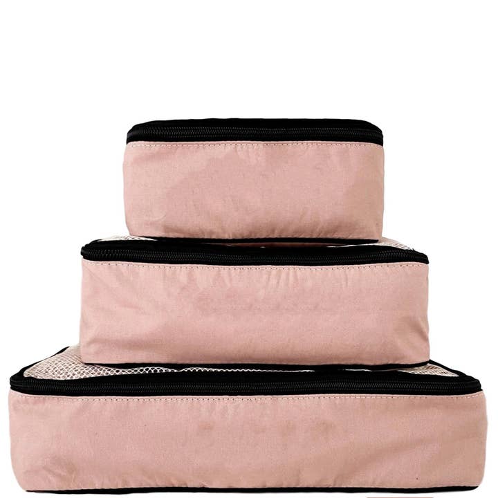 Cubes de rangement personnalisés – 3 pcs – Rose/Rose pâle pour la vente par Bag-all Europe