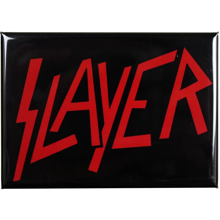 3.5" Magnet - Slayer - Logo - Red On Black for wholesale by Square Deal Recordings & Supplies