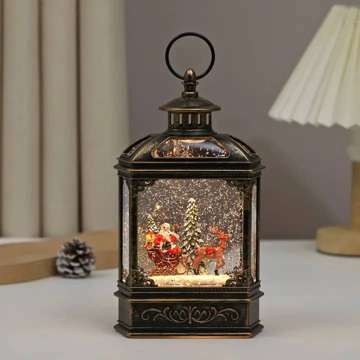 SINT - Wholesale Snow Globe - SINT Christmas Vintage Snow Globe Lantern10