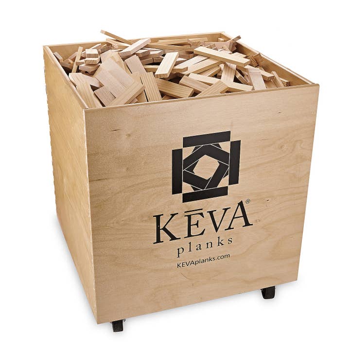 Keva: Maple 1000 Plank Bin for wholesale by MindWare & Peaceable Kingdom