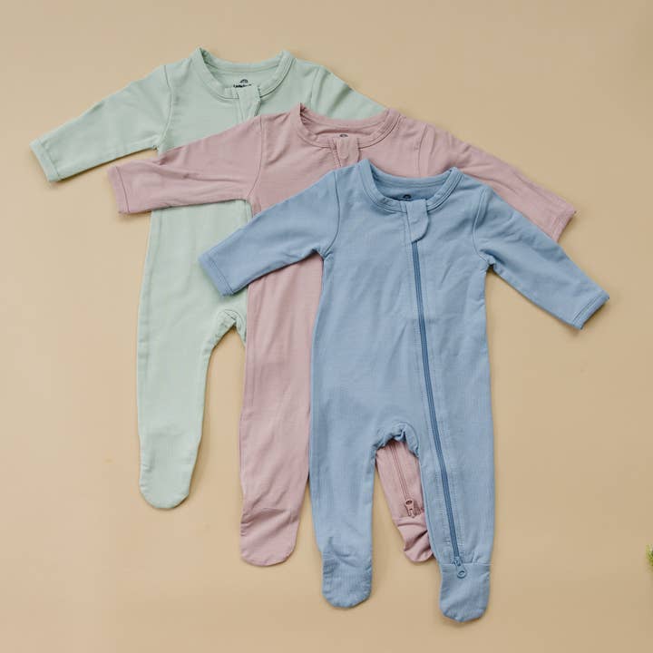 Bamboe Voetenzak Bamboe Zippy Pyjama's voor wholesale door Little Joy Co.