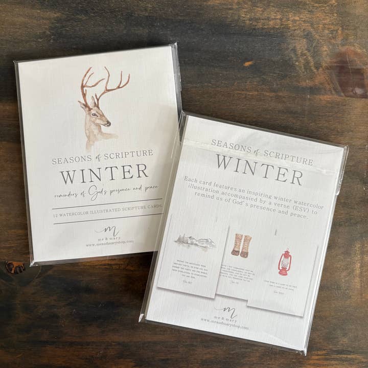 Me and Mary Shop - Wholesale Stationery/Notecard Set - Watercolor Bible Scripture Cards – WINTER3