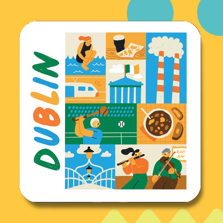 Posavasos de Dublín Collage para venta al por mayor de Maktus