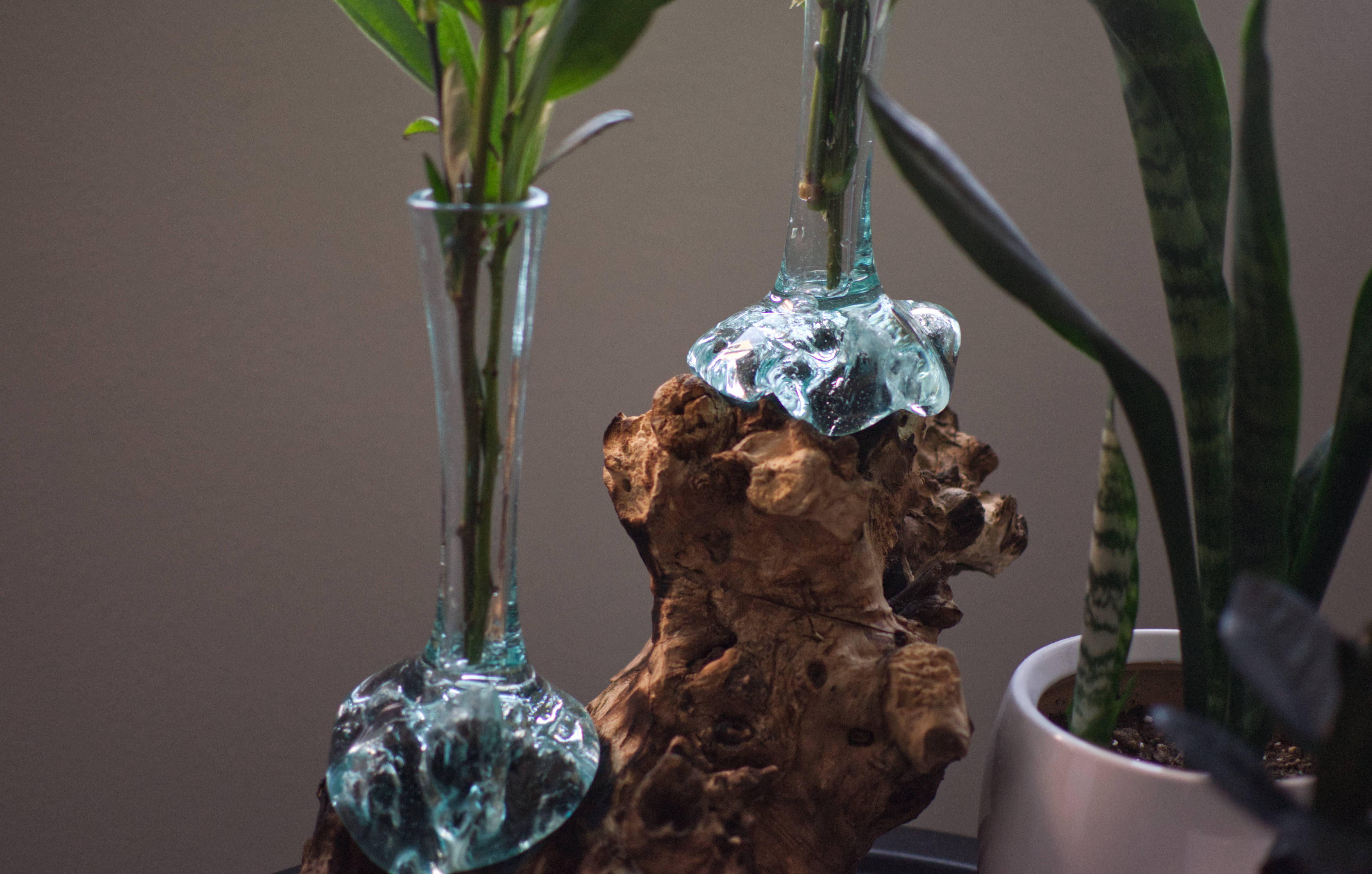 Cohasset Gifts - Wholesale Vaas - Dubbele hoge magere vaas op gamalwortel4