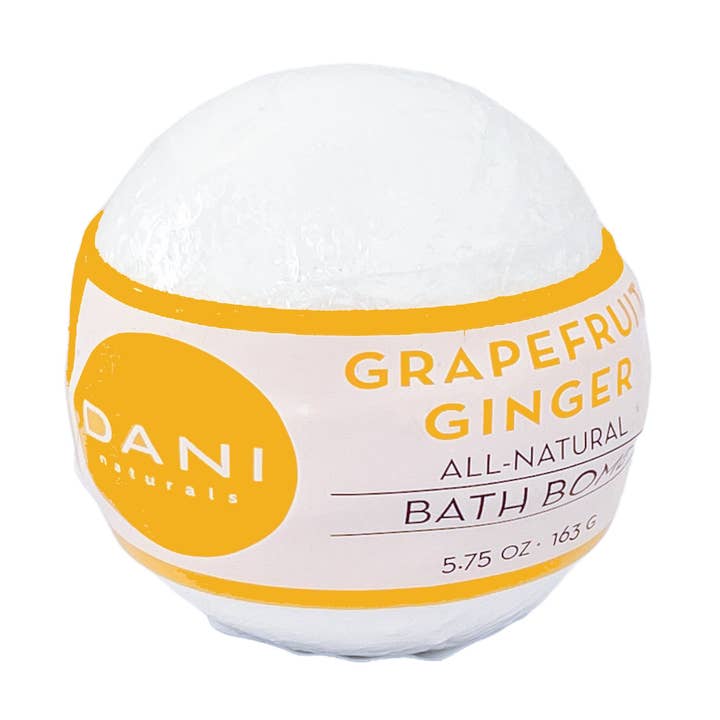 Grapefruit Ginger Bath Bomb 5.75oz for wholesale by DANI Naturals