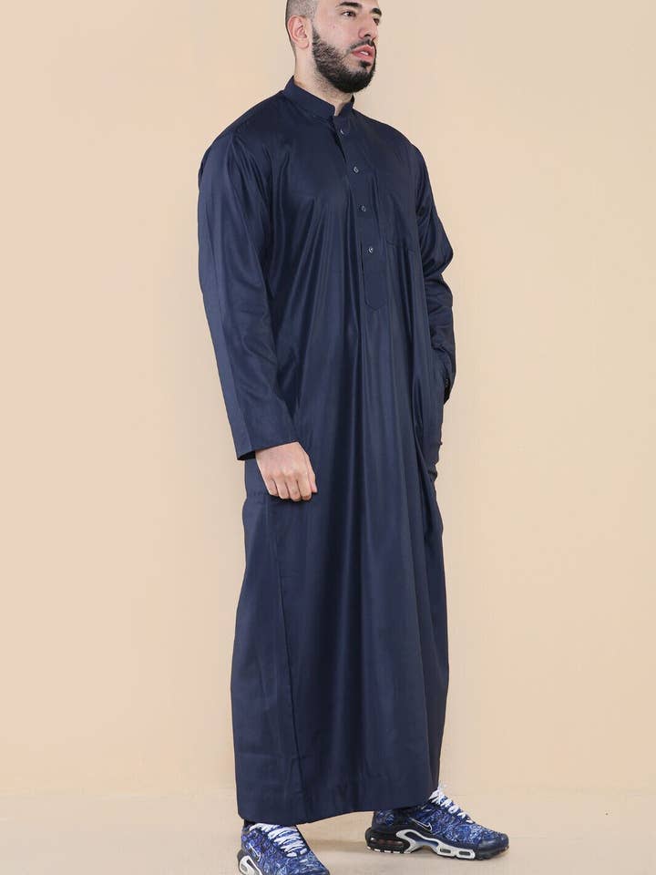 Infinity Leather (Upperclass Fashions Ltd) – wholesale Robe – Men's – Mens Thobe Jubba Saudi Islamic Arabic Eid Cotton Kaftan Jubbah Umrah Robe