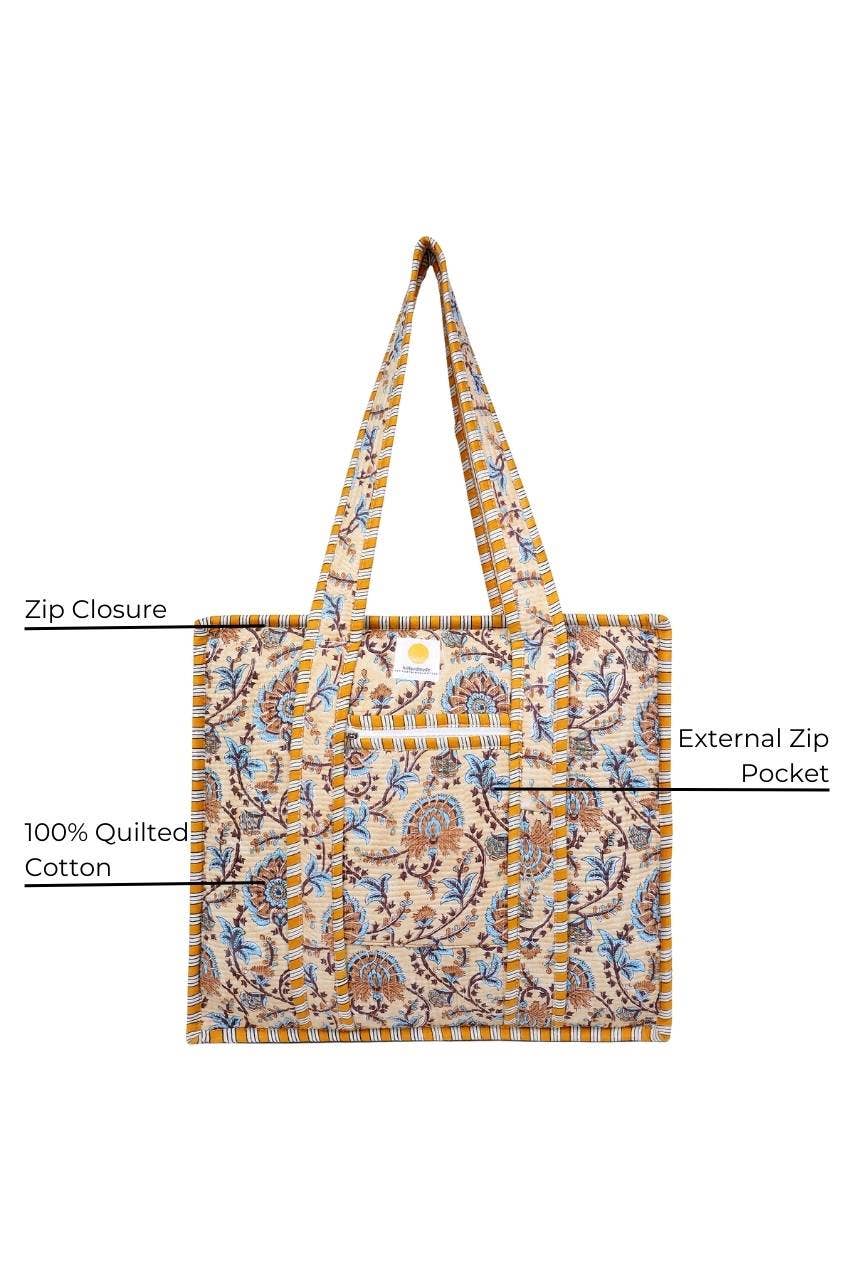 Hi Handmade - Venta al por mayor Bolsa de asa- Mujer - Bolsa de algodón con cremallera – beige3