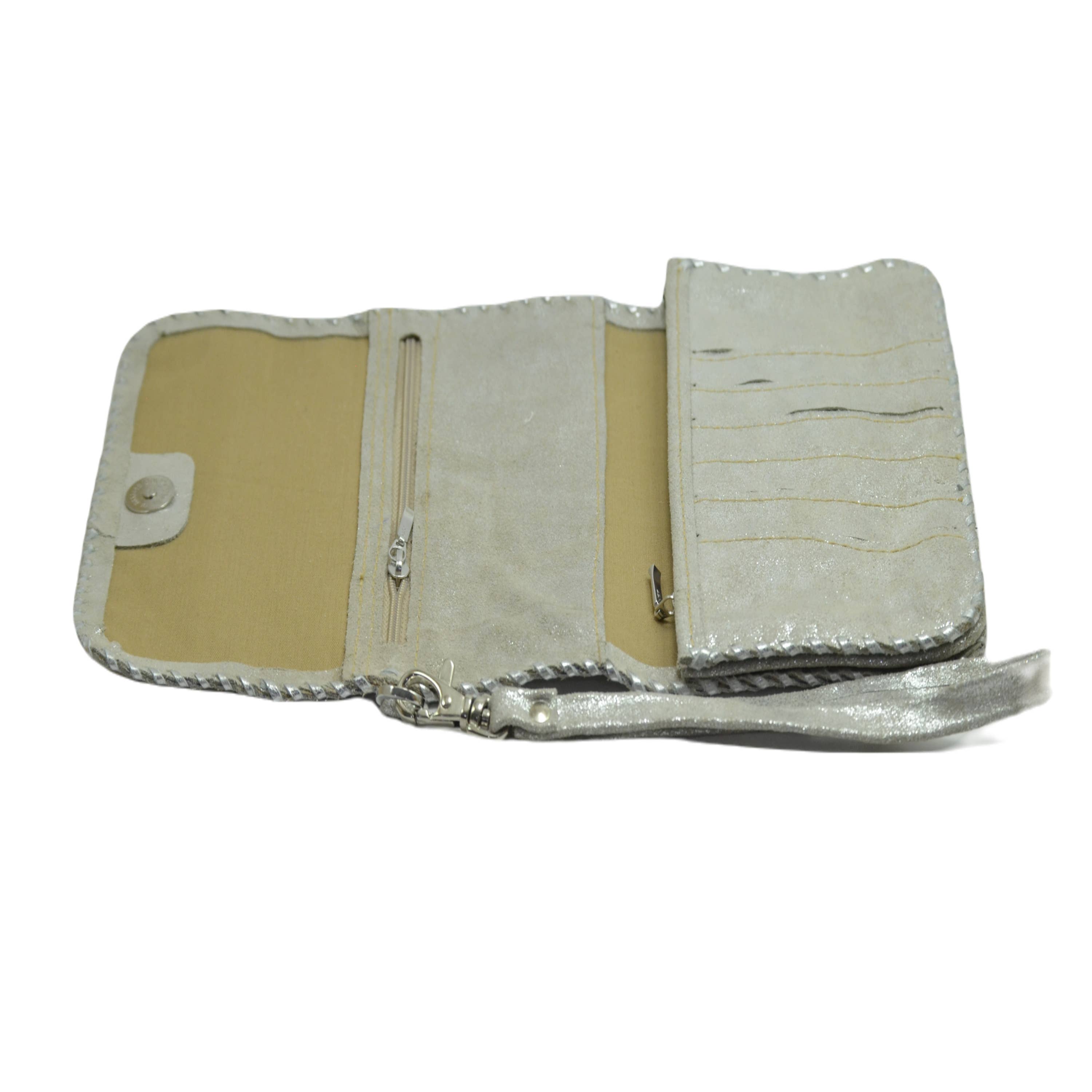 STUDIO CALEIDOSCOPE - Vente Portefeuille – femme - Portefeuille Nancy en cuir suédé3