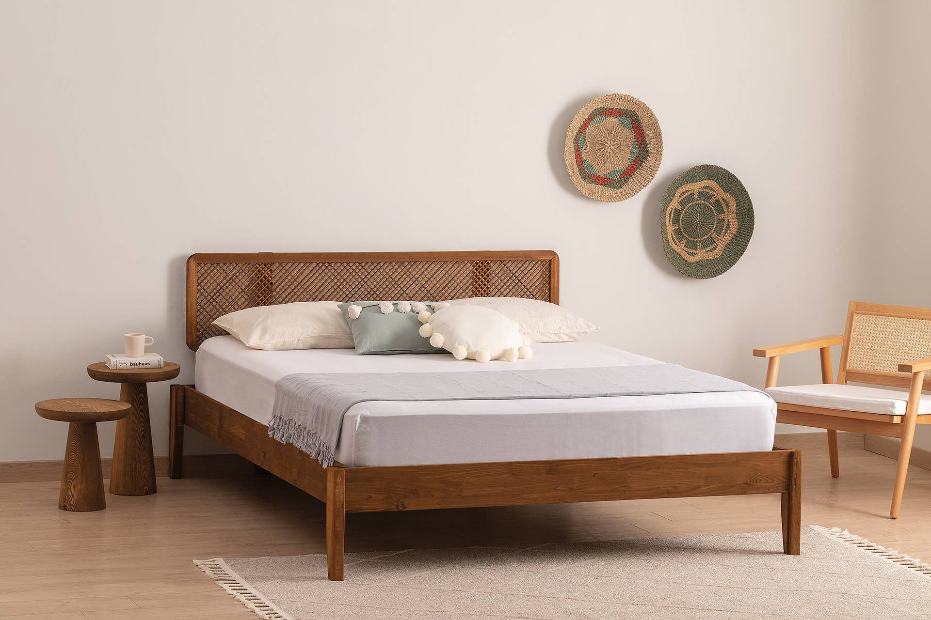 Deholzwart GmbH - Wholesale Bed - İzabelya Model - Pine Wood Bed Single Bed - BROWN2