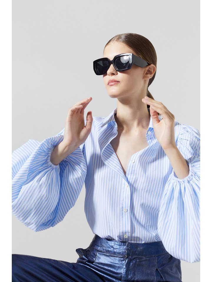 Samba Cotton Poplin Shirt - Stripes for wholesale on Faire