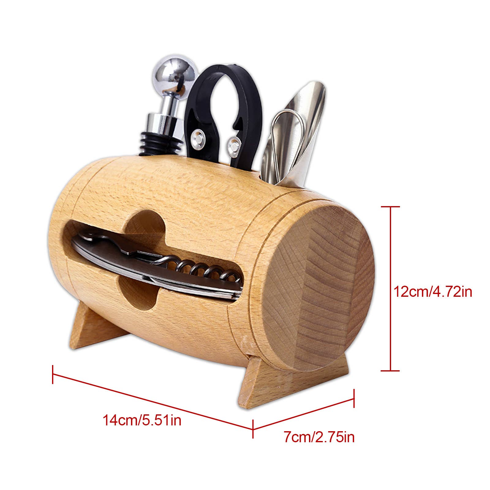 Zen Decor London - Wholesale Wijnbenodigdhedenset - Set van 4 wijnaccessoires als kerstcadeau6