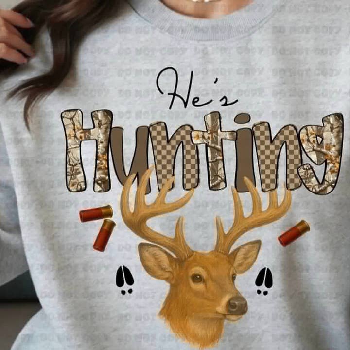 He's hunting sweatshirt for wholesale by KTD DESIGNS