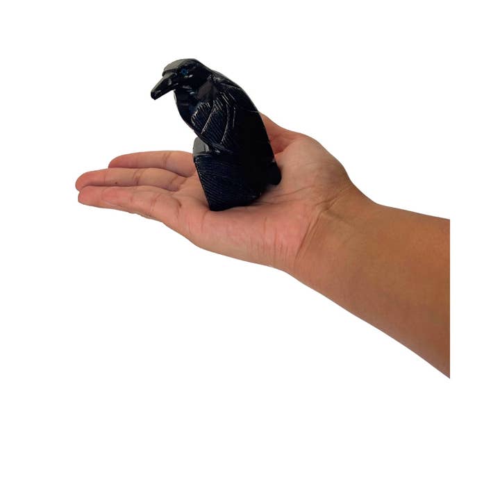 Earths Elements Wholesale - Wholesale Retailer Sample - Home Decor - Crystal Animal - Onyx Raven2