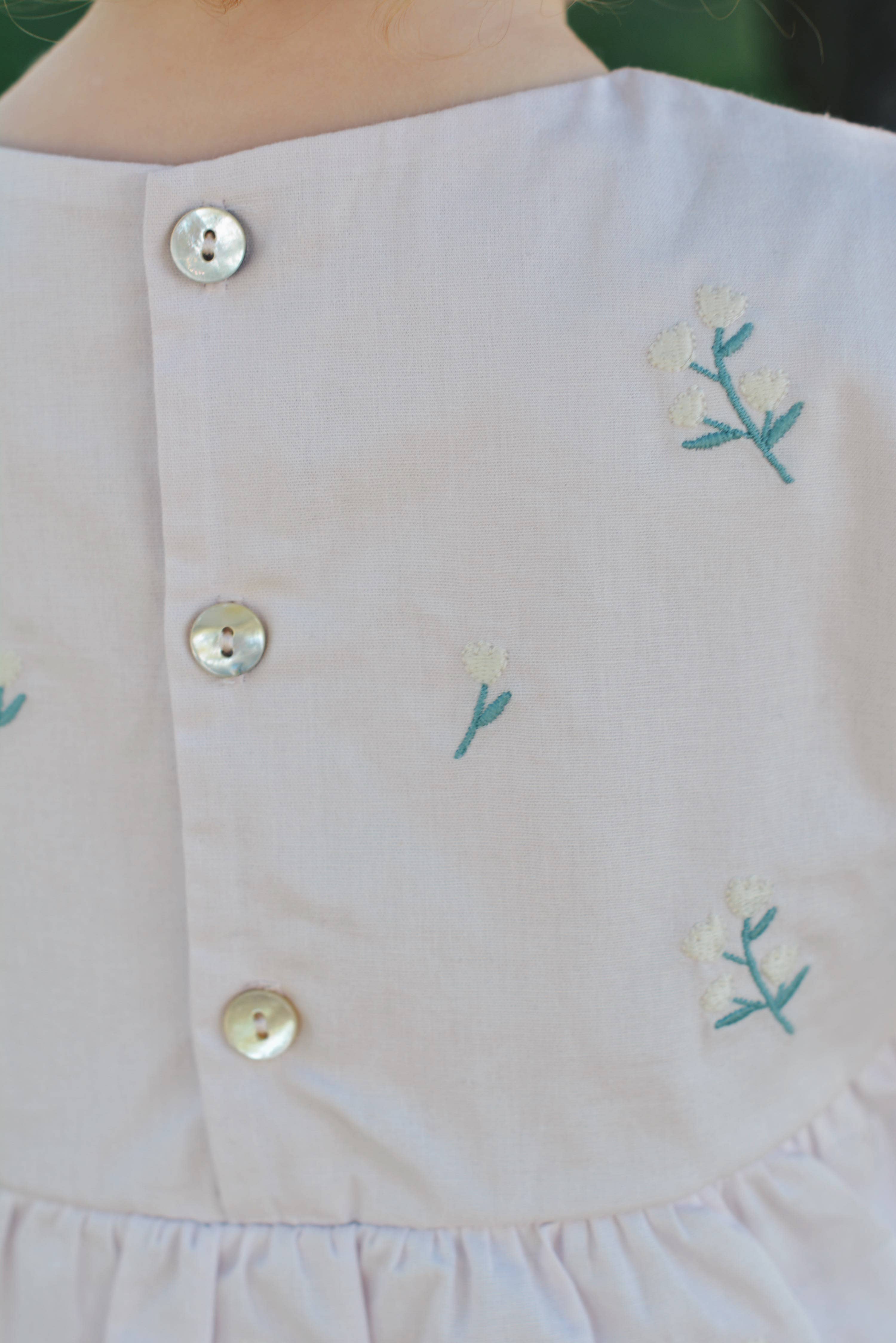 Eli & Nev (we cover U.S. import duties) - Wholesale Jumpsuit - Baby - Baby Flower Embroidered Romper 100% Cotton OEKO-TEX8