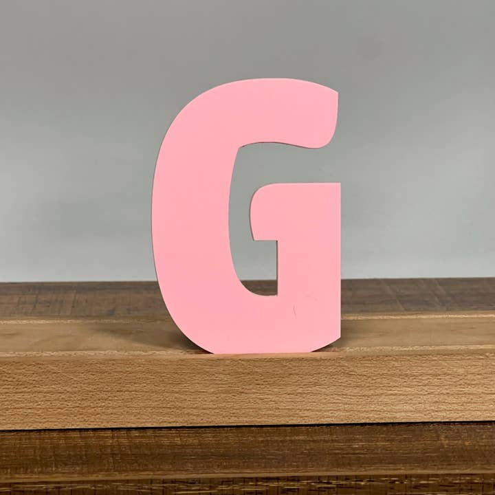 Artifacture - Wholesale Sign - Kryliq Individual Letters: 3" Craftsman Style- Matte Pastel Pink8